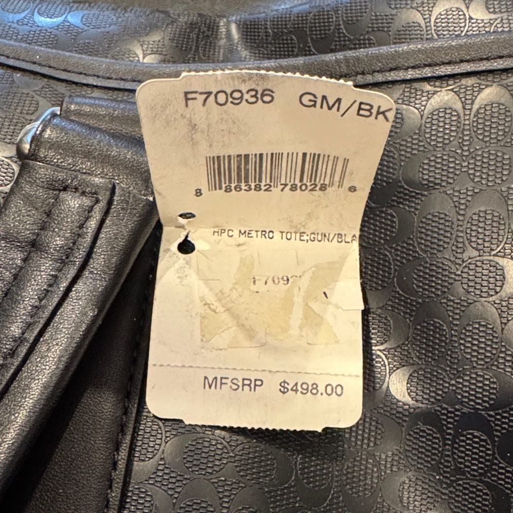 Coach Black Patterned Men's Briefcase - Picture 2 of 16